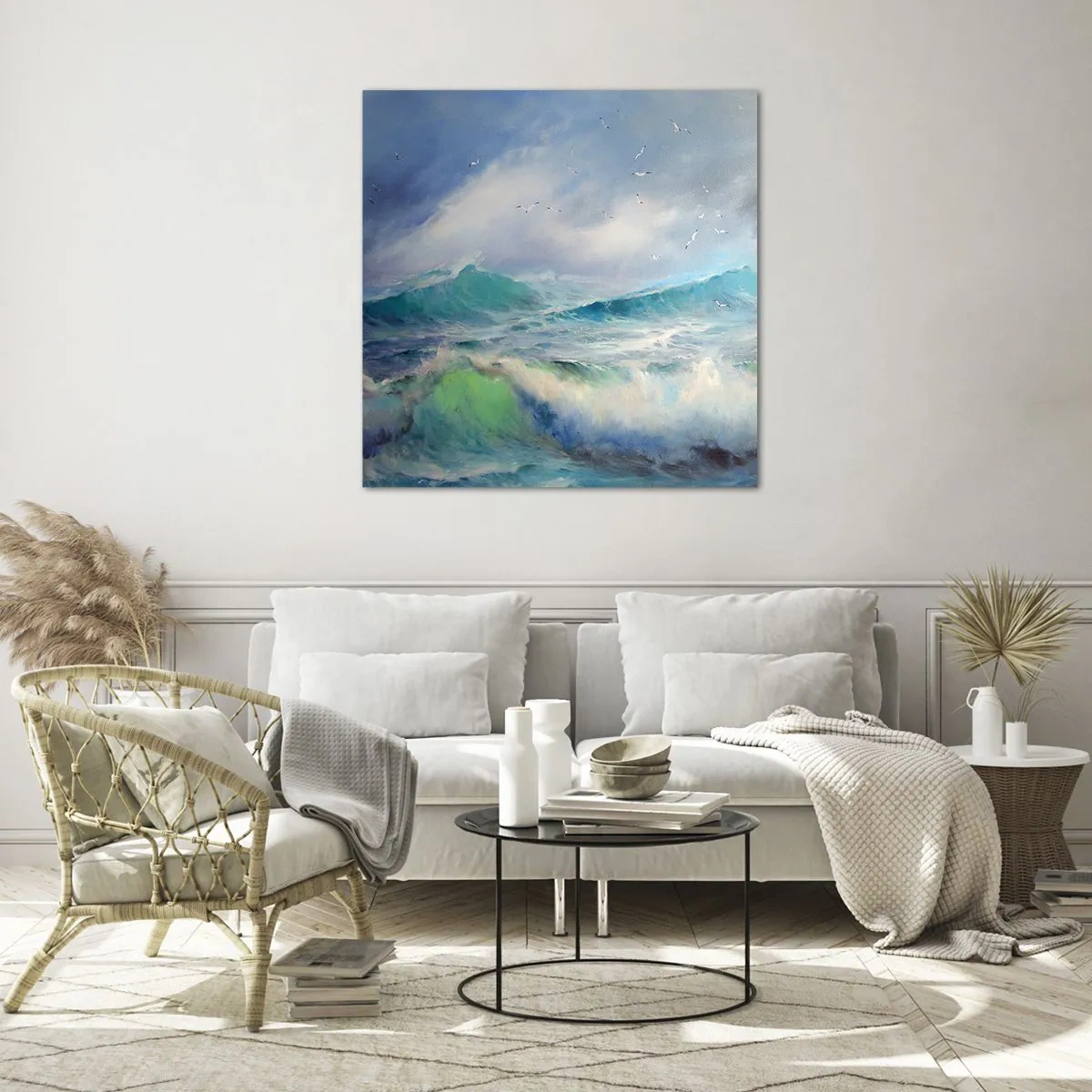 Glass picture - Gone with the Wind - 70x70 cm
