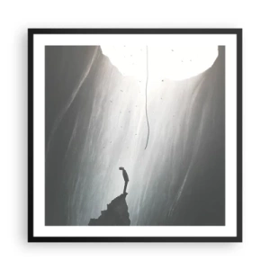 Poster in black frame - There Is Always Some Way Out - 60x60 cm