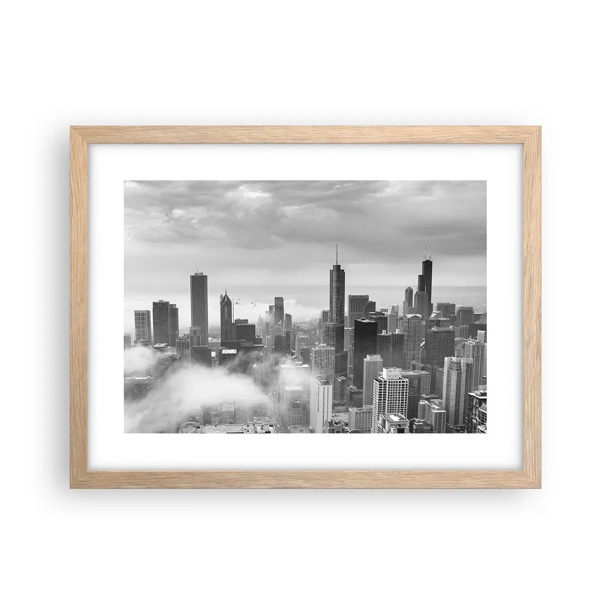 Poster in light oak frame - American Landscape - 40x30 cm