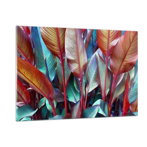 Glass picture - Colourful Thicket - 120x80 cm