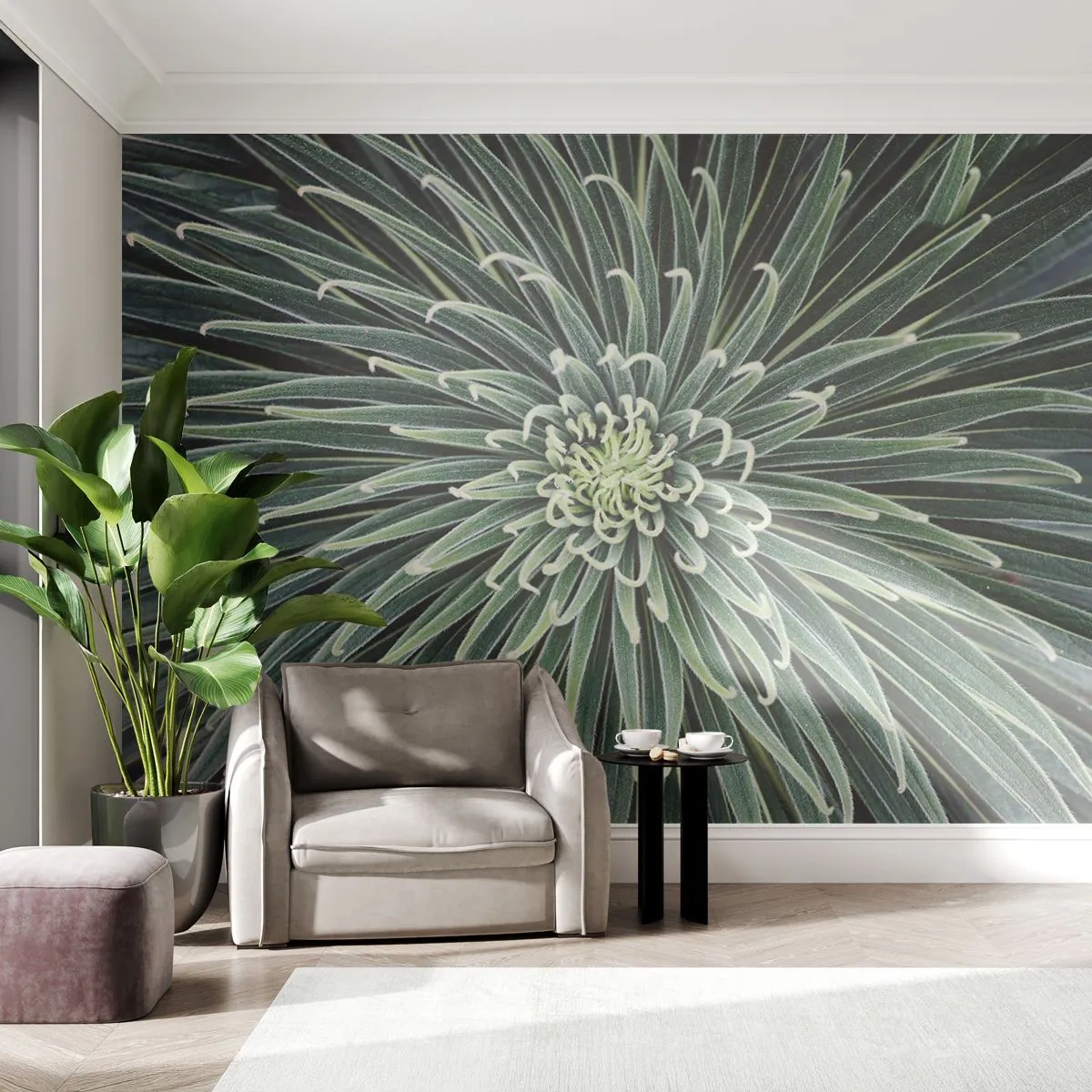 Photo Wallpaper Standard Eco - Birth of a Star - Agave flower, Agave, Flowers - 200x140 cm