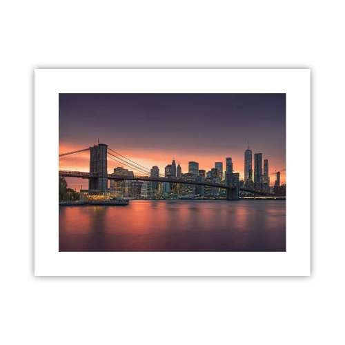 Poster - Submerged in Lilac Silence - 40x30 cm