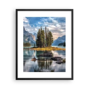 Poster in black frame - By Big and Clear Waters - 40x50 cm