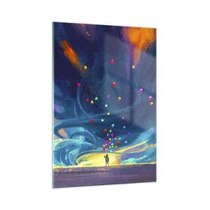 Glass picture - On Blue Wind - 50x70 cm