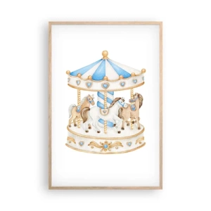 Poster in light oak frame - Sweet Childhood - 61x91 cm