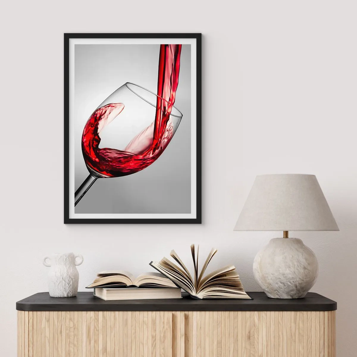 Poster in black frame - Colour - Movement - Sound - 40x50 cm