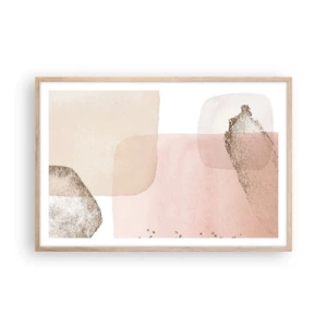 Poster in light oak frame - Look through Colour - 91x61 cm