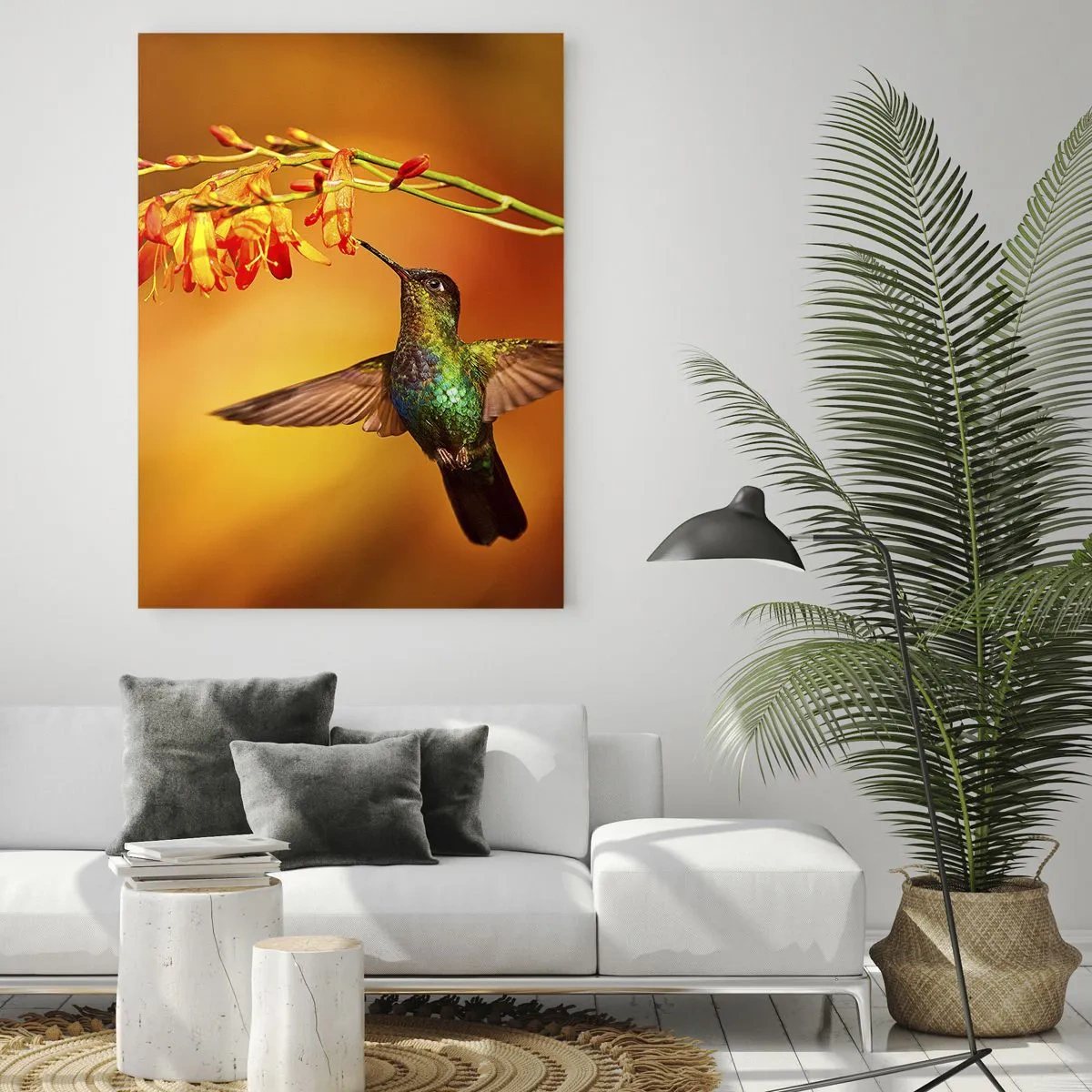 Glass picture - Messenger of Light according to the Mayans - 70x100 cm