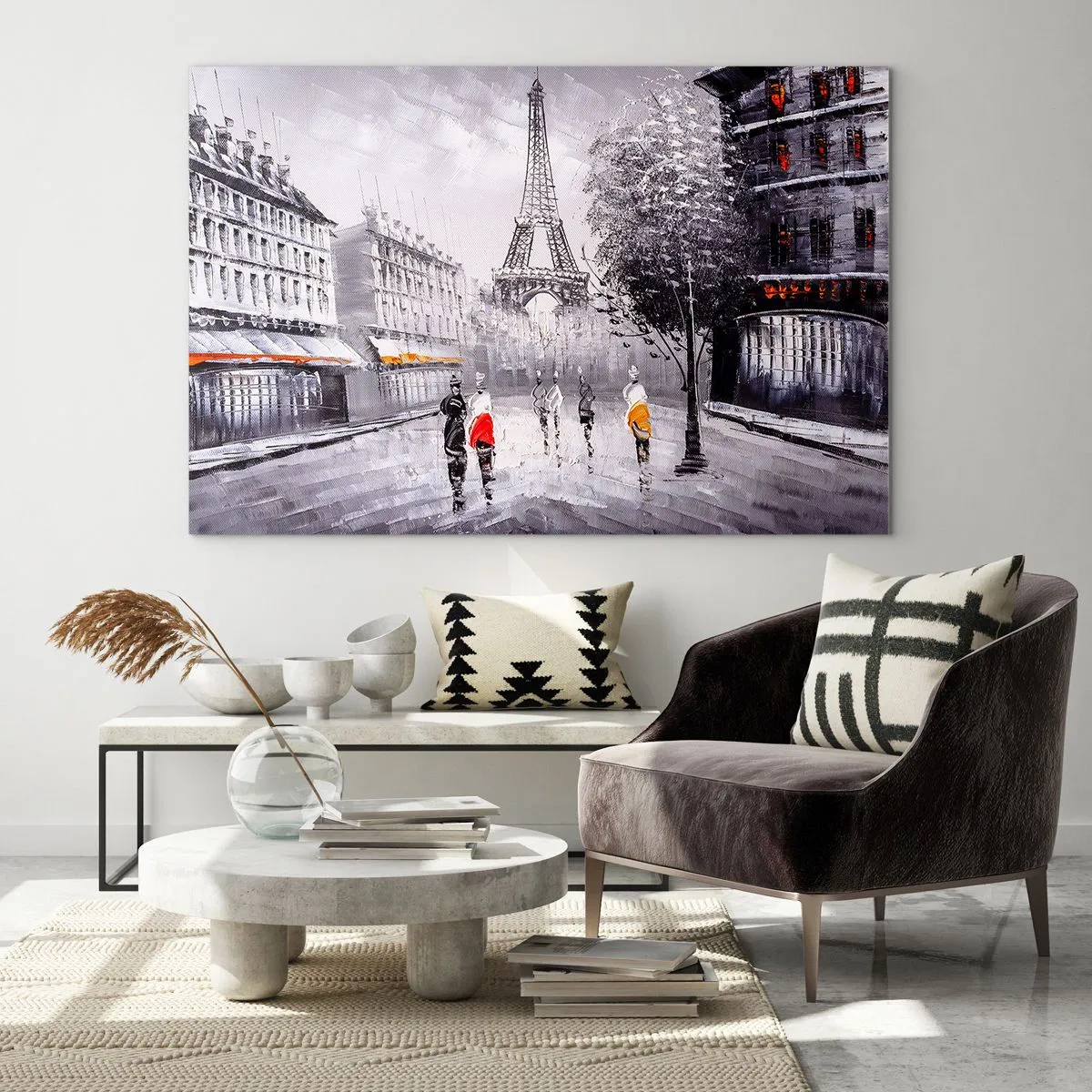 Glass picture - Parisian Walk - 100x70 cm