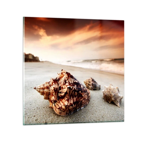Glass picture - Expelled by Waves - 40x40 cm