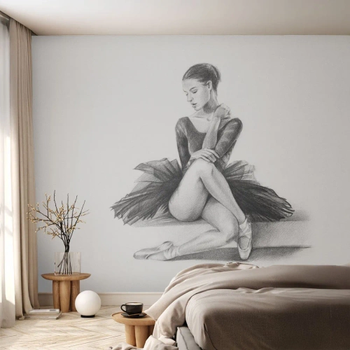 Custom Self-Adhesive Wallpaper Deluxe Sticker - Enchanted by a Dance - Ballerina, Dance, Ballet