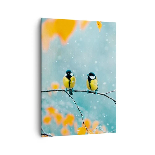 Canvas picture - Birdy Gossip - 50x70 cm