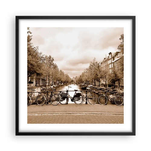 Poster in black frame - Dutch Atmosphere - 50x50 cm