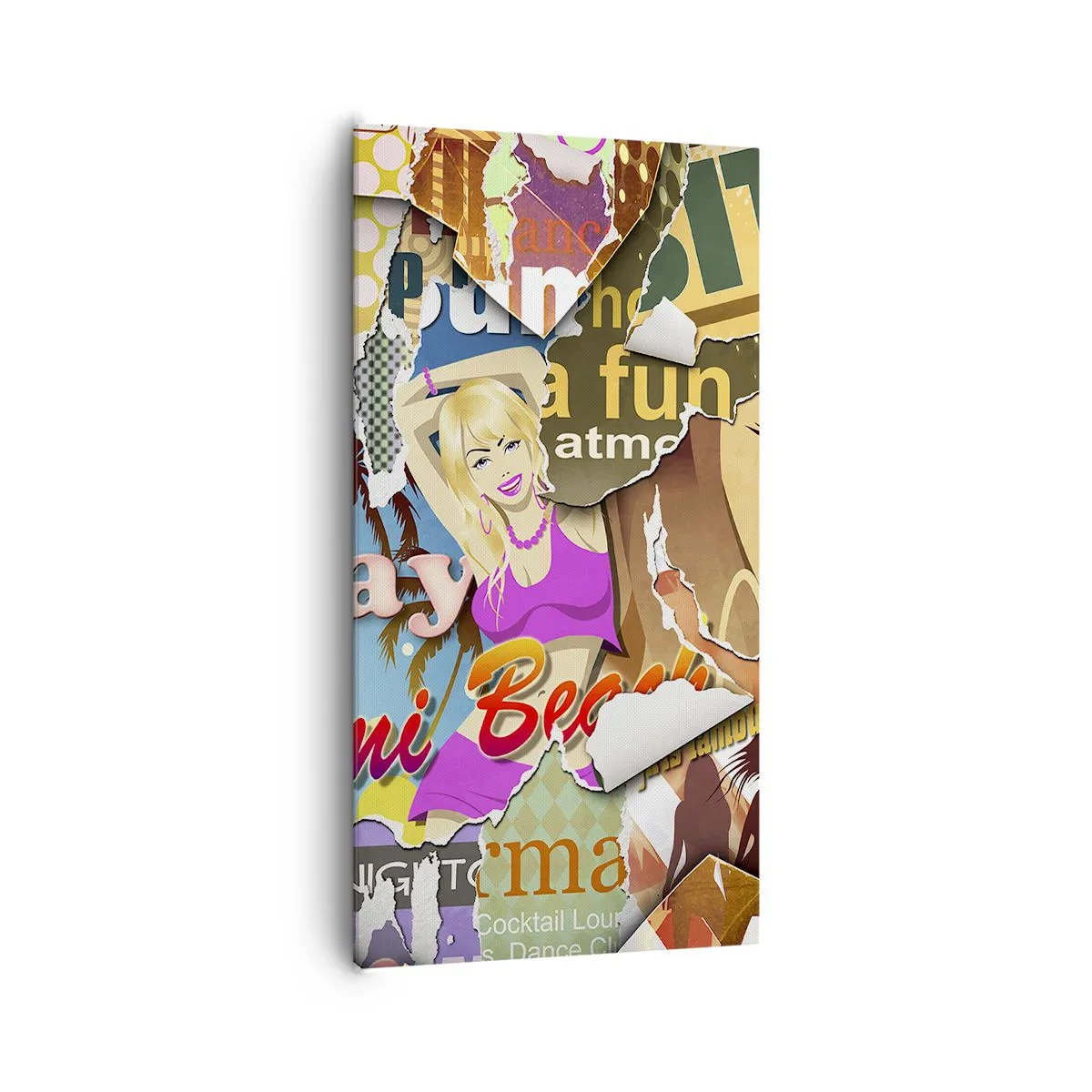 Canvas picture - Holiday Flashbacks - 65x120 cm