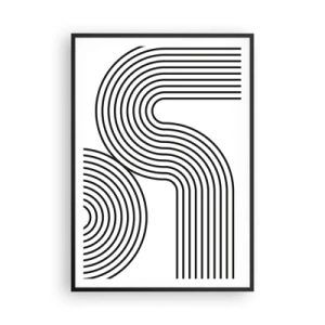 Poster in black frame - On the Curve - 70x100 cm