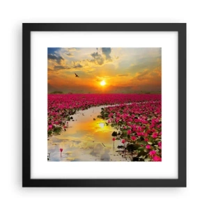 Poster in black frame - Secret Life of a Lake - 30x30 cm