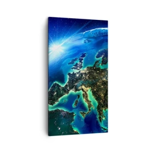 Canvas picture - Sparkling Europe - 45x80 cm