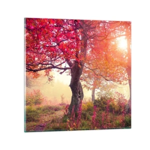 Glass picture - In Full Bloom - 30x30 cm