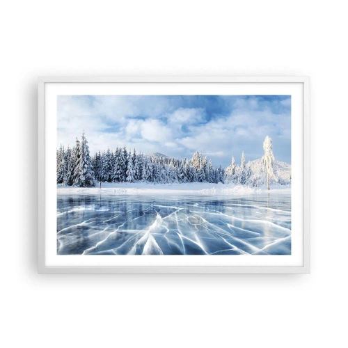 Poster in white frmae - Dazling and Crystalline View - 70x50 cm