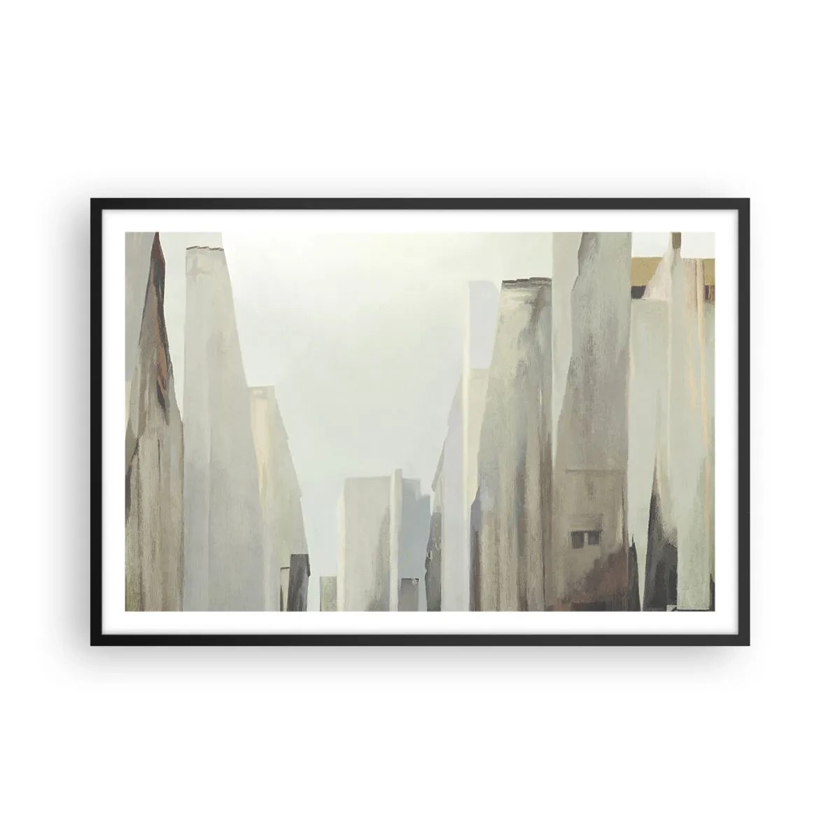Poster in black frame - Dream of a City - 91x61 cm