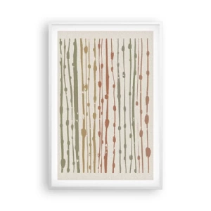 Poster in white frmae - Musical Colour Notation - 61x91 cm