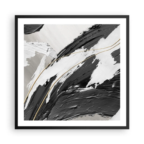 Poster in black frame - Abstract with Flair - 60x60 cm