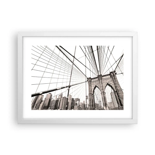Poster in white frmae - New York Cathedral - 40x30 cm