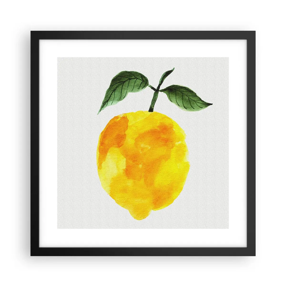 Poster in black frame - How to Get the Taste of the Sun - 40x40 cm