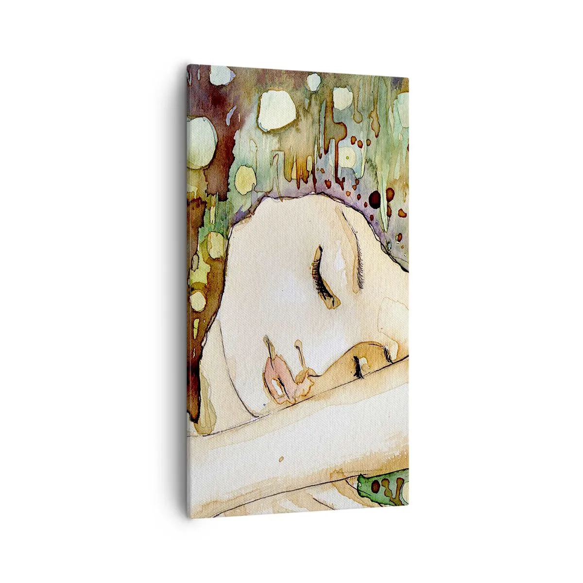 Canvas picture - Emerald and Violet Dream - 55x100 cm