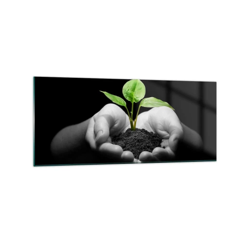 Glass picture - I Love Nature, I Protect It - 120x50 cm