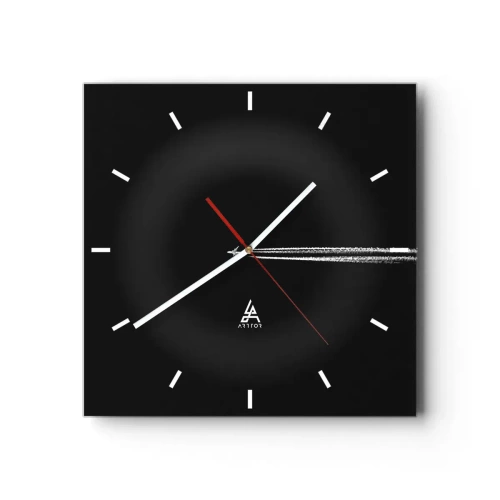 Wall clock - Clock on glass - Into Another Dimension - 30x30 cm