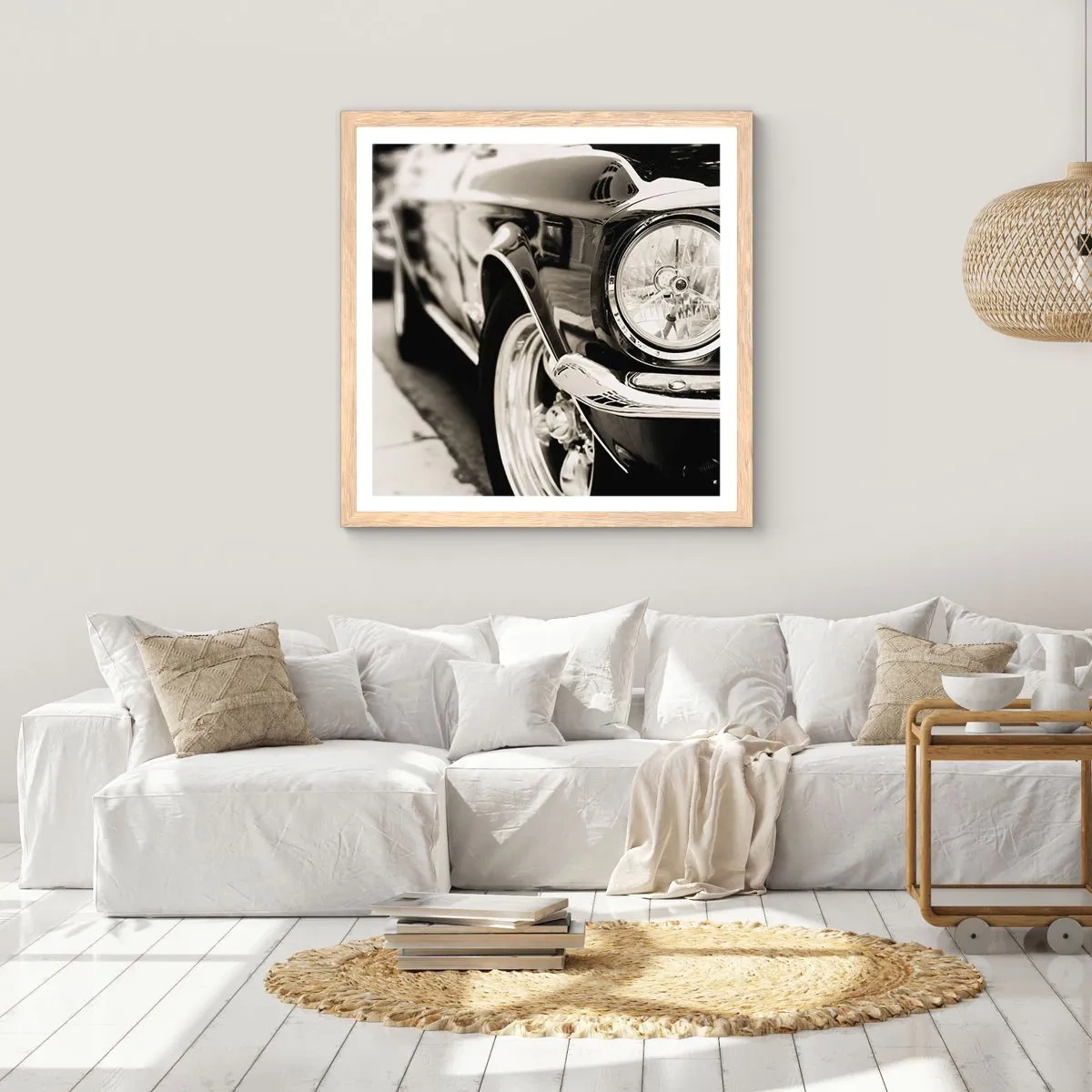 Poster in light oak frame - Lasting Shine - 50x50 cm