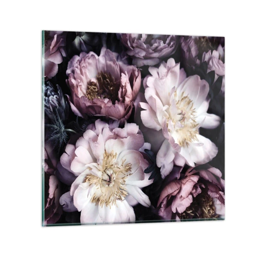 Glass picture - Old Style Bouquet - 50x50 cm