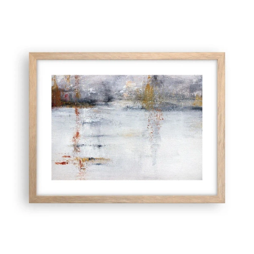 Poster in light oak frame - Behind a Curtain of Air - 40x30 cm