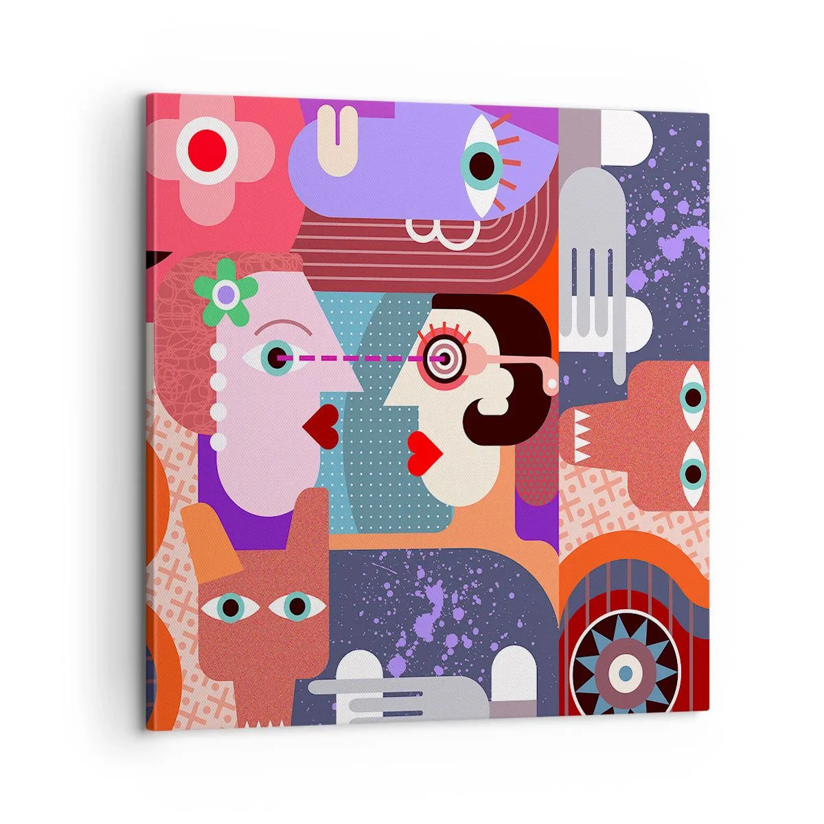 Canvas picture - Eye to Eye - 60x60 cm