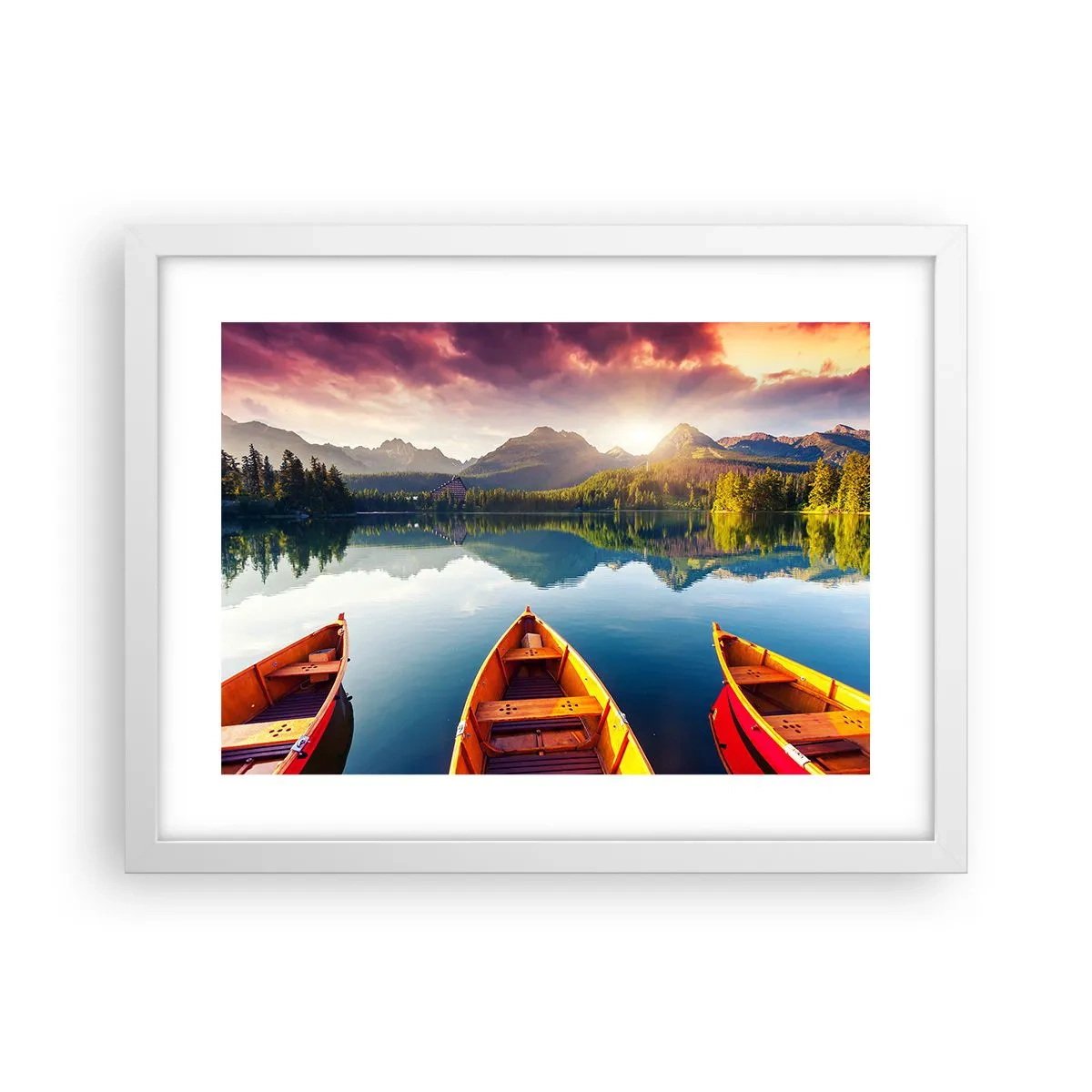 Poster in white frmae - Nothing against Nature - 40x30 cm