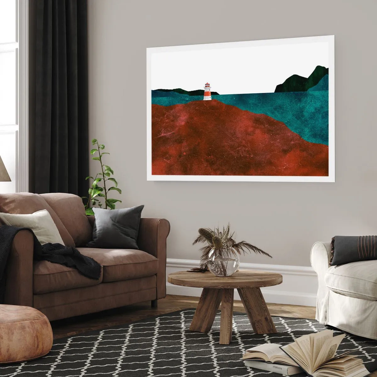 Poster - Gazing at the Sea - 100x70 cm