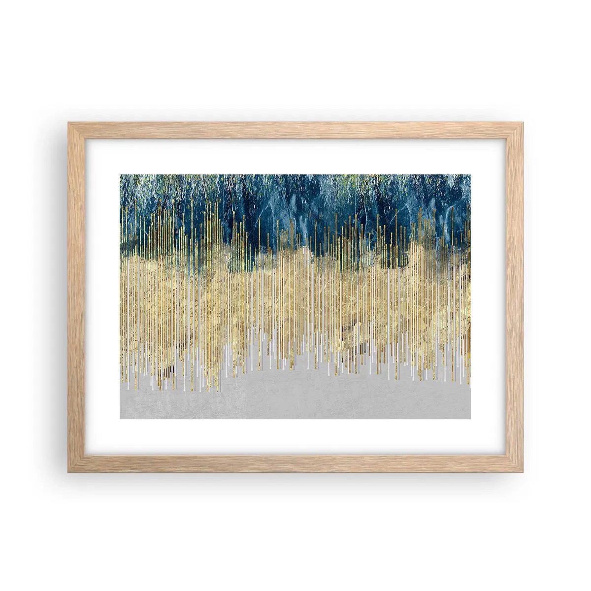 Poster in light oak frame - Glided Border - 40x30 cm