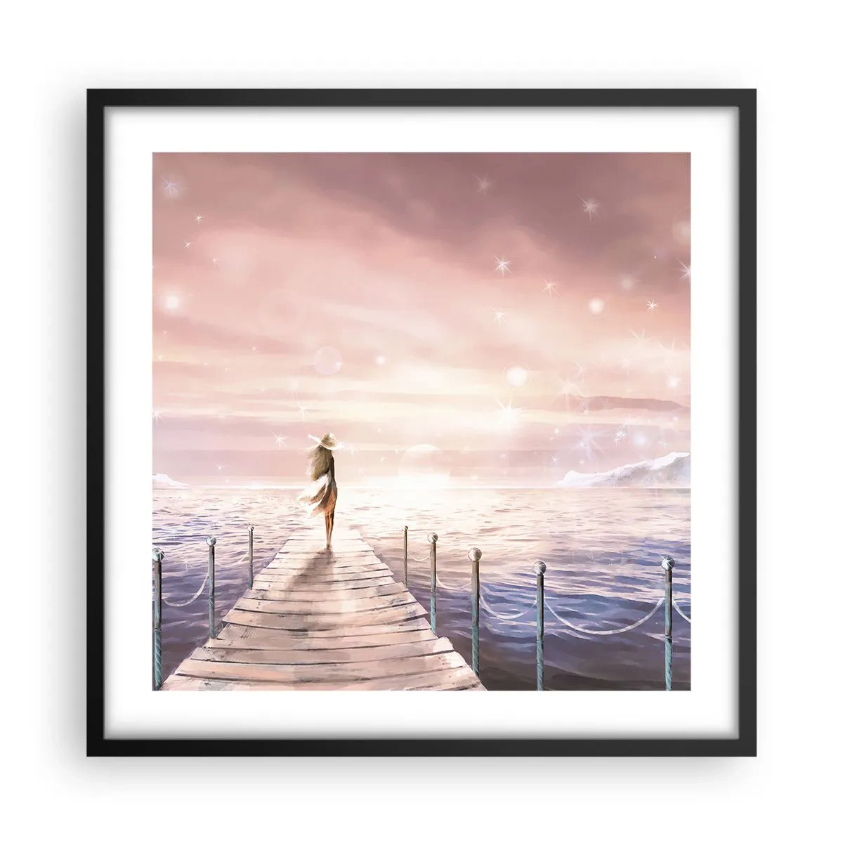 Poster in black frame - In a Dream World - 50x50 cm