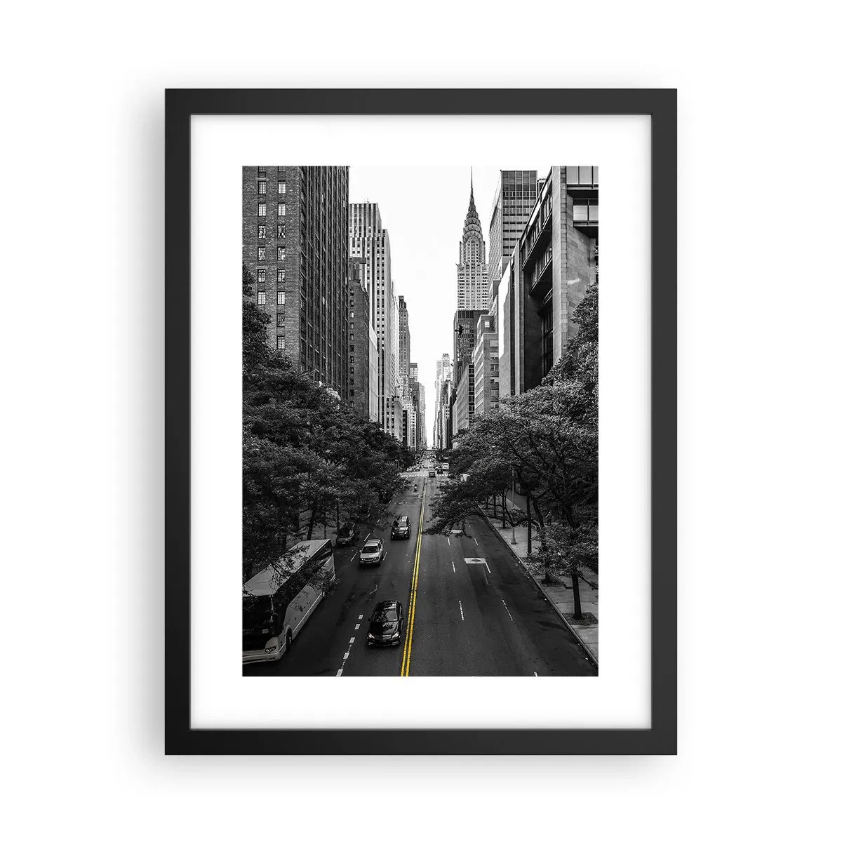 Poster in black frame - Morning in New York - 30x40 cm