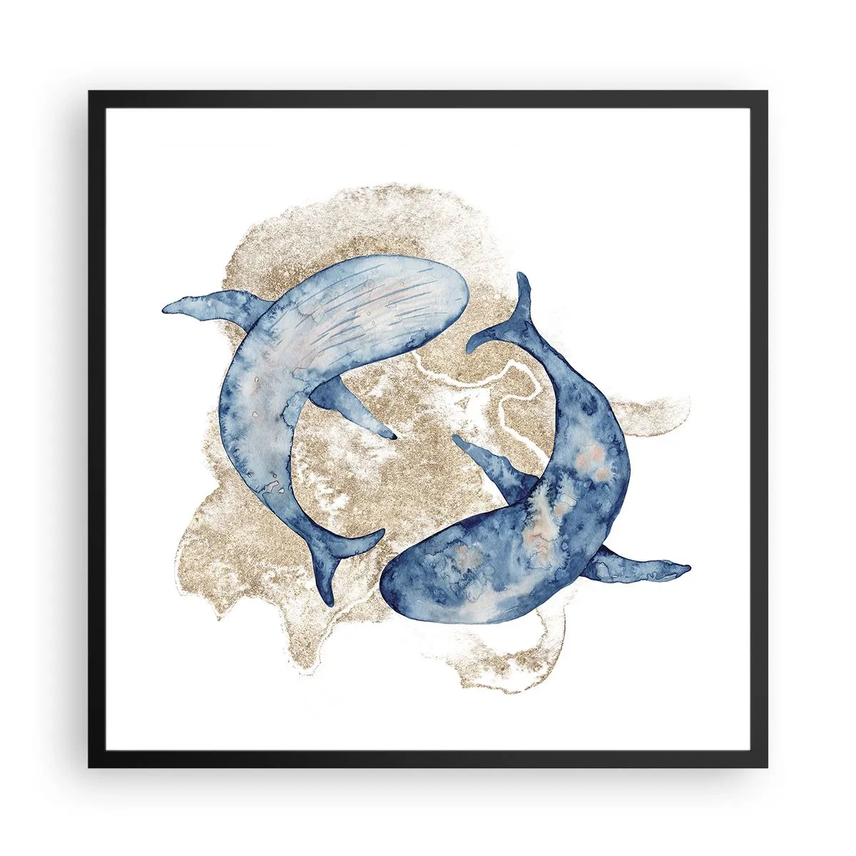 Poster in black frame - Frendship or Love? - 60x60 cm