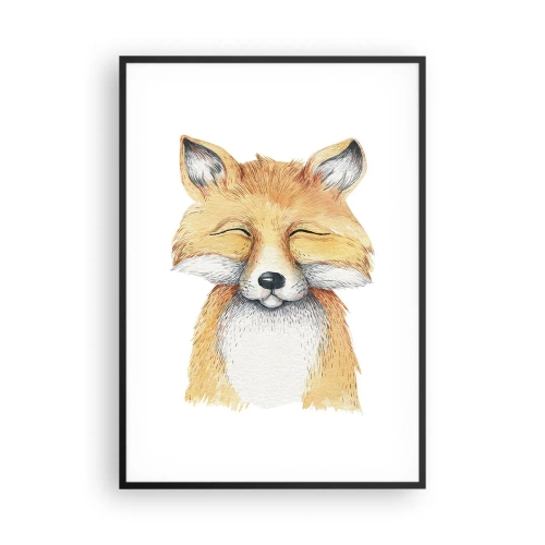 Poster in black frame - Fox Moods - 70x100 cm