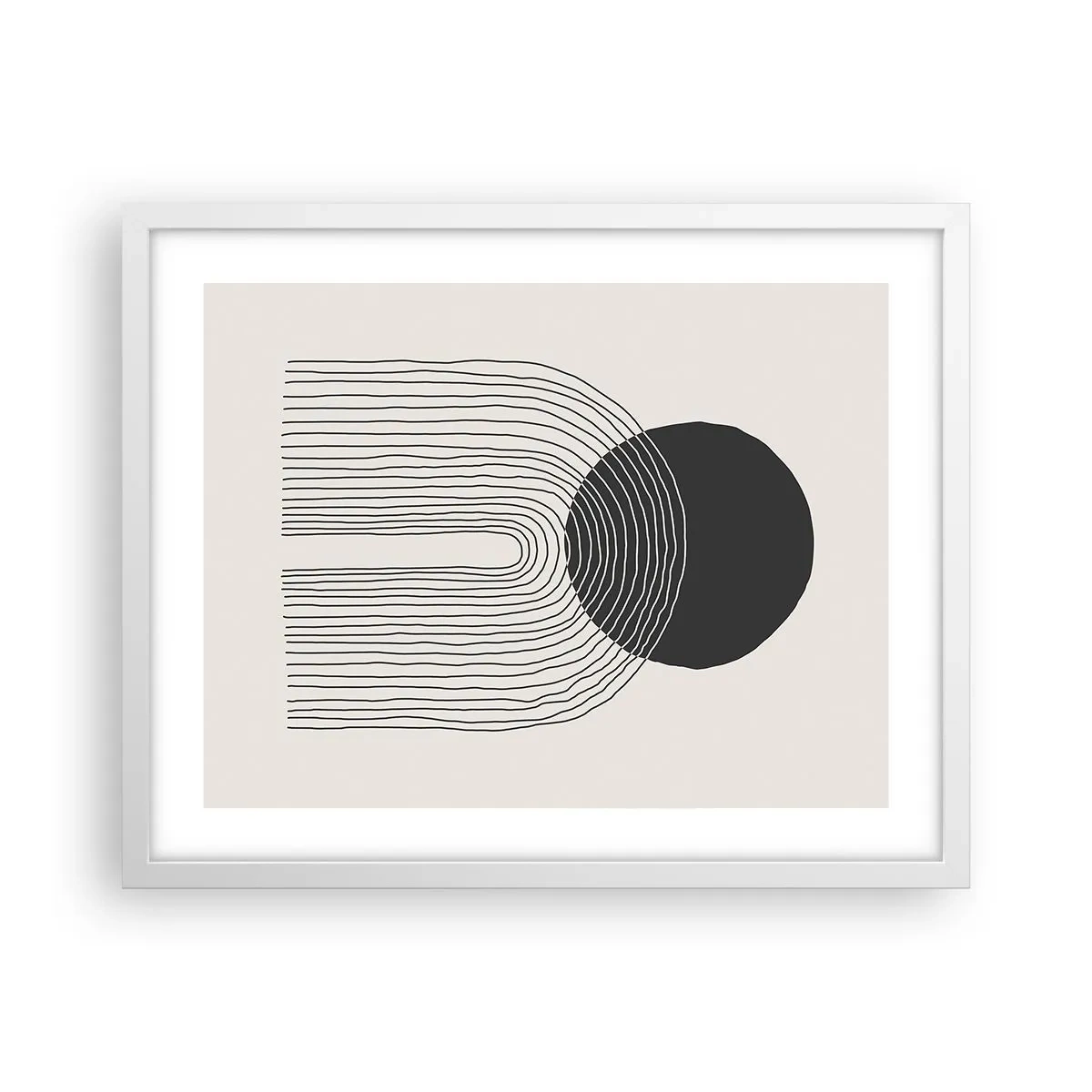 Poster in white frmae - Trembling and Certainty - 50x40 cm