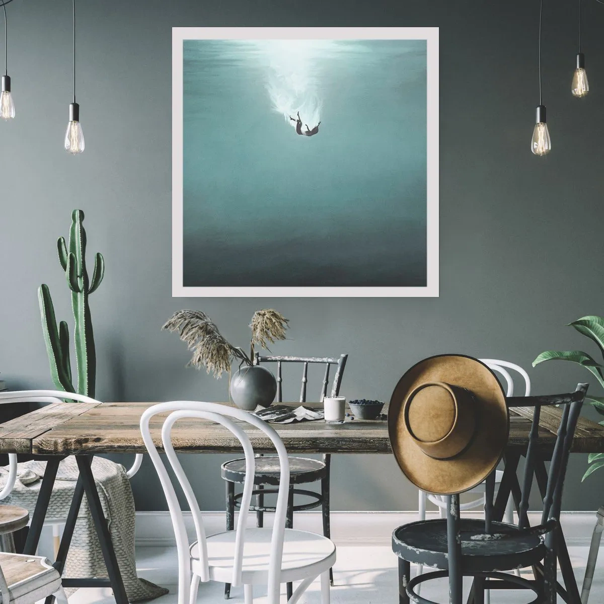 Poster - In the Arms of the Ocean - 30x30 cm