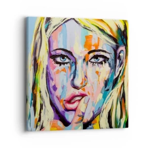 Canvas picture - Look Her Straight in the Eyes - 40x40 cm