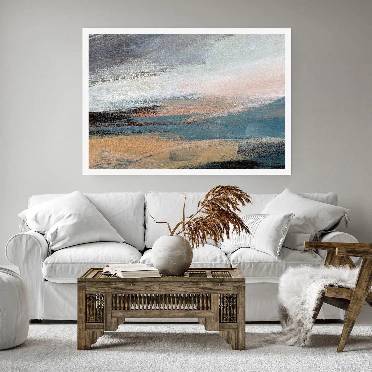Poster - Abstract: Northern Landscsape - 50x40 cm