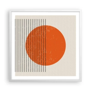 Poster in white frmae - Always the Sun - 60x60 cm