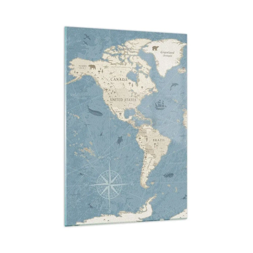 Glass picture - World Within Your Fingertips - 70x100 cm