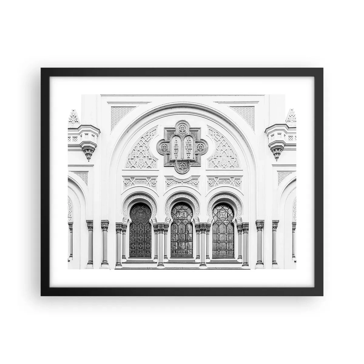 Poster in black frame - At the Crossroads of Cultures - 50x40 cm