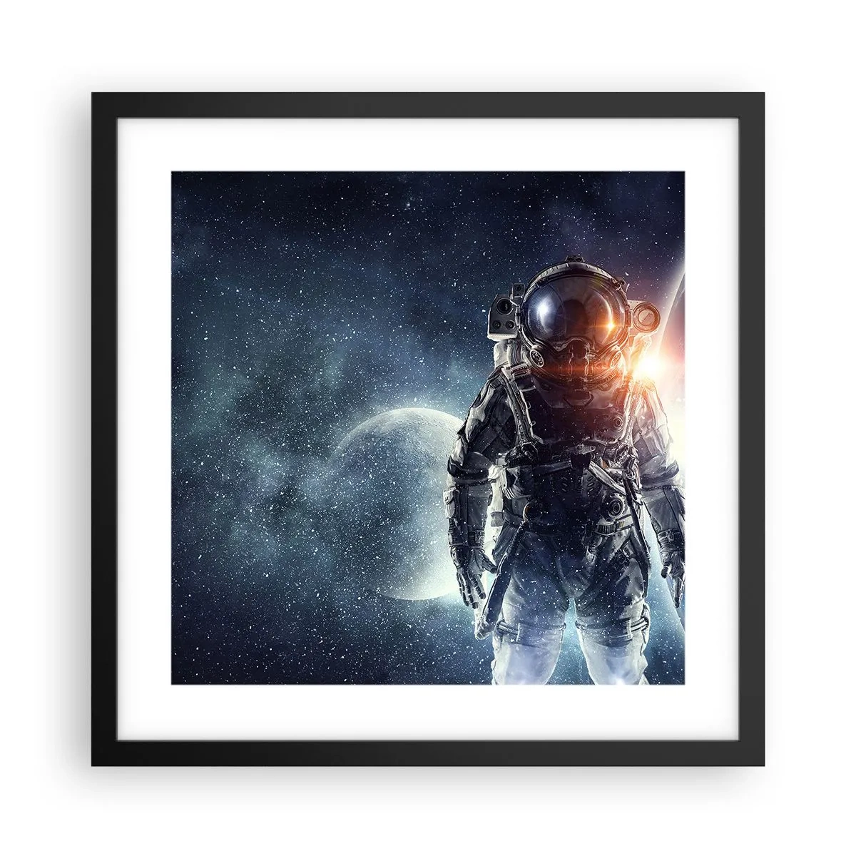 Poster in black frame - Space Adventure - 40x40 cm